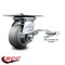 Service Caster 4 Inch Thermoplastic Rubber Caster with Roller Bearing and Brake/Swivel Lock SCC SCC-35S420-TPRRF-SLB-BSL - alternate 1